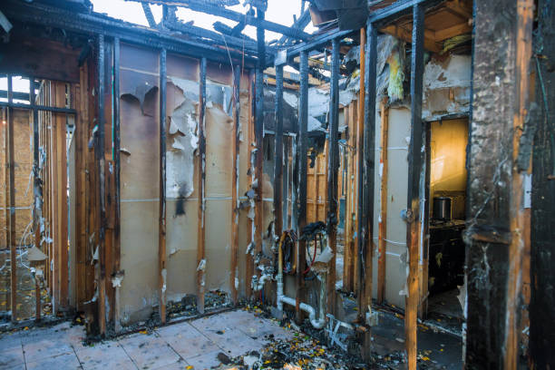 Professional Fire Damage Repair technician working in Burlington, OH